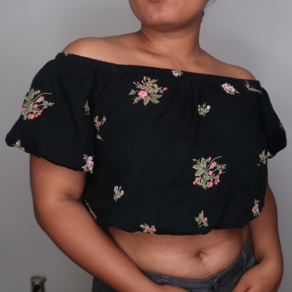 American Eagle Oufitters Floral Crop Top
